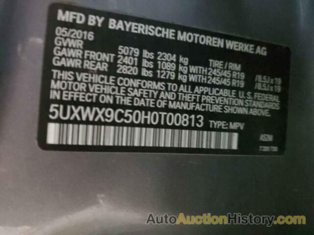 BMW X3 XDRIVE28I, 5UXWX9C50H0T00813