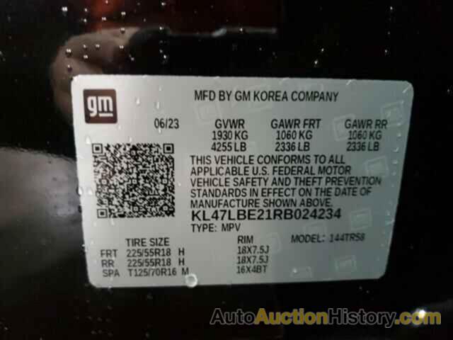 BUICK ENVISTA SP SPORT TOURING, KL47LBE21RB024234