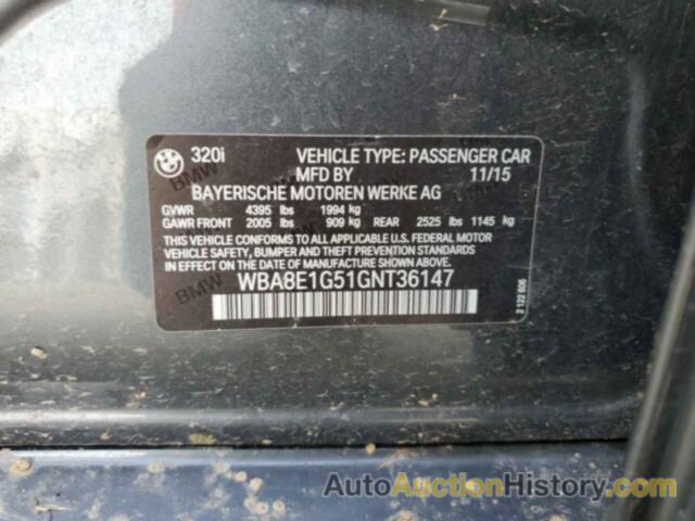 BMW 3 SERIES I, WBA8E1G51GNT36147