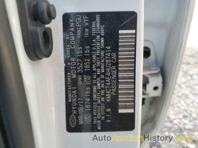 HYUNDAI ACCENT SE, KMHCT4AE4HU287414