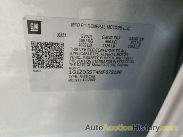 CHEVROLET MALIBU LT, 1G1ZD5ST4MF073190