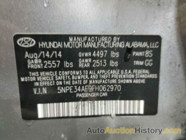 HYUNDAI SONATA SPORT, 5NPE34AF9FH062970