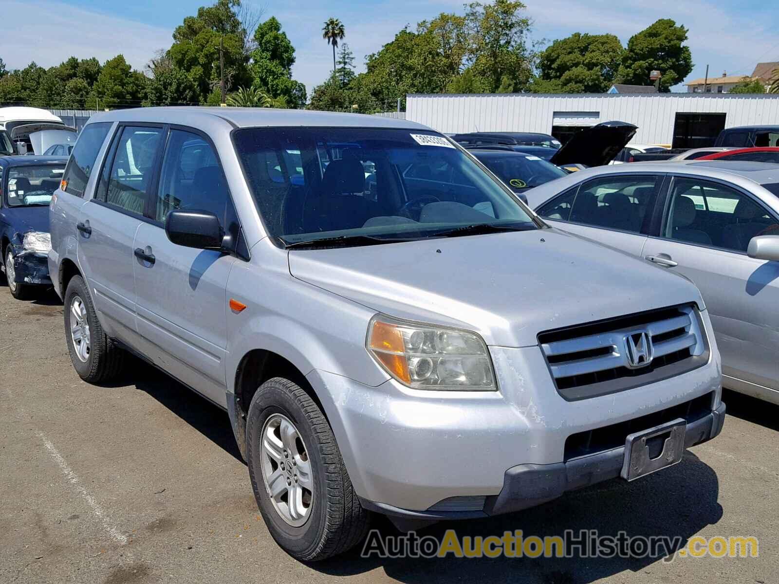 2007 HONDA PILOT LX, 5FNYF28107B000327