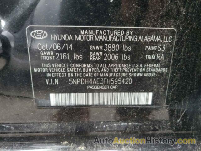 HYUNDAI ELANTRA SE, 5NPDH4AE3FH595420