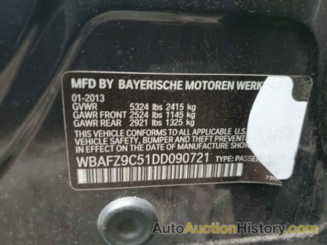 BMW 5 SERIES I HYBRID, WBAFZ9C51DD090721