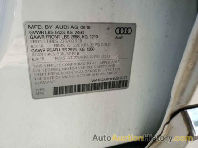 AUDI Q5 PREMIUM, WA1C2AFP1HA018377