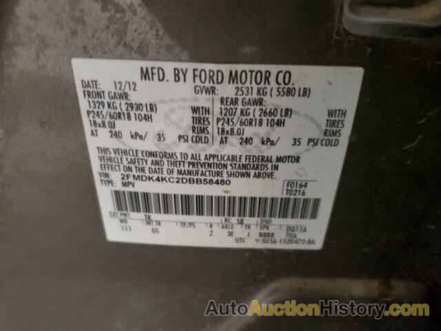 FORD EDGE LIMITED, 2FMDK4KC2DBB58480