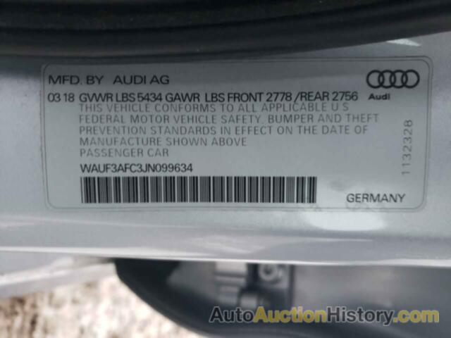 AUDI A6 PREMIUM, WAUF3AFC3JN099634