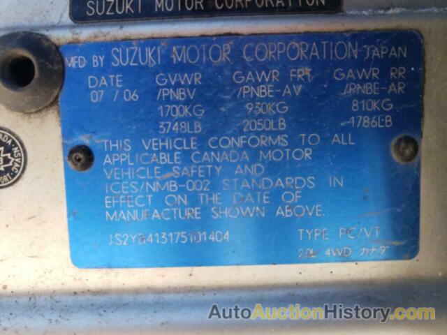 SUZUKI SX4, JS2YB413175101404