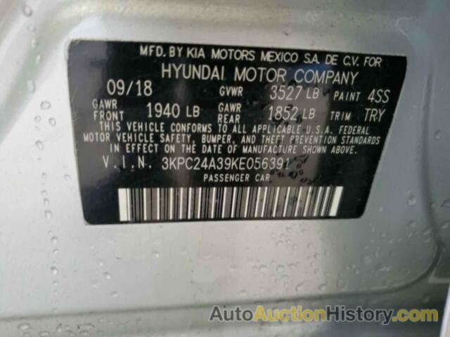 HYUNDAI ACCENT SE, 3KPC24A39KE056391