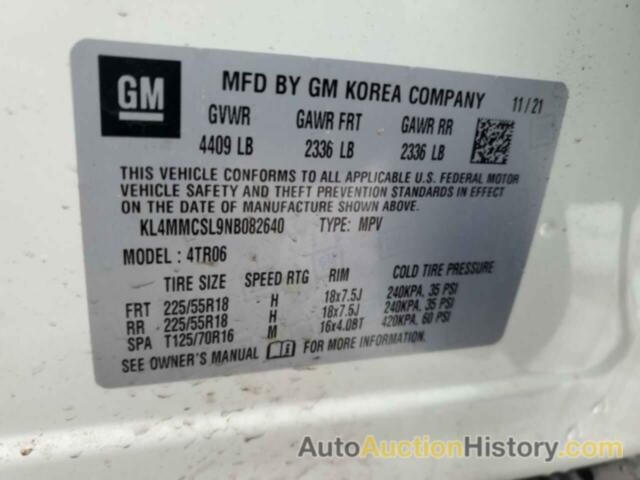 BUICK ENCORE PREFERRED, KL4MMCSL9NB082640