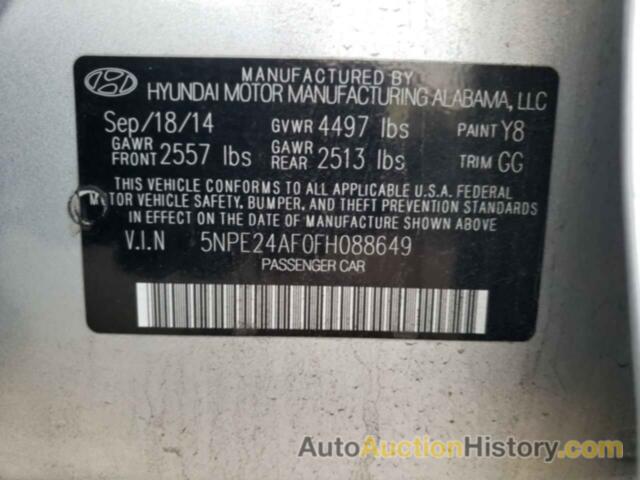 HYUNDAI SONATA SE, 5NPE24AF0FH088649