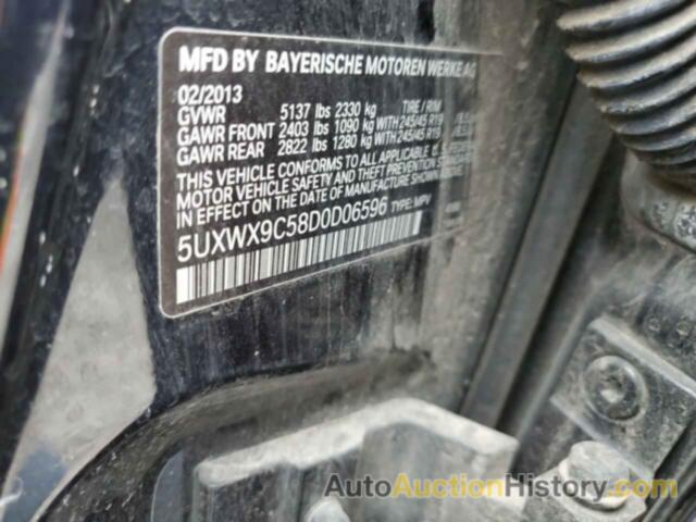 BMW X3 XDRIVE28I, 5UXWX9C58D0D06596