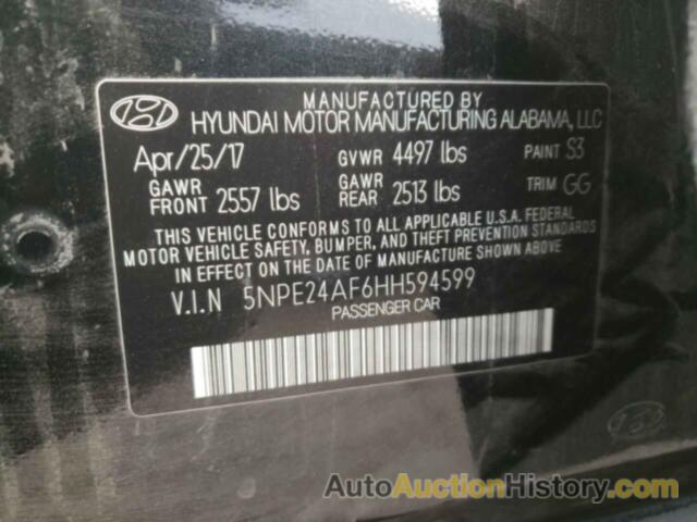 HYUNDAI SONATA SE, 5NPE24AF6HH594599