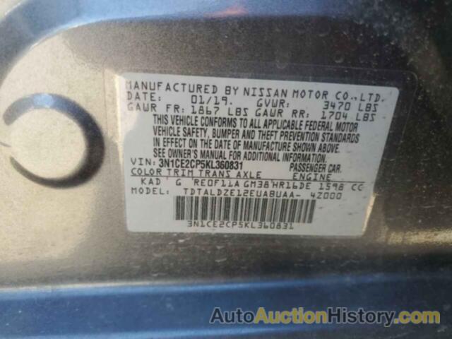 NISSAN VERSA S, 3N1CE2CP5KL360831