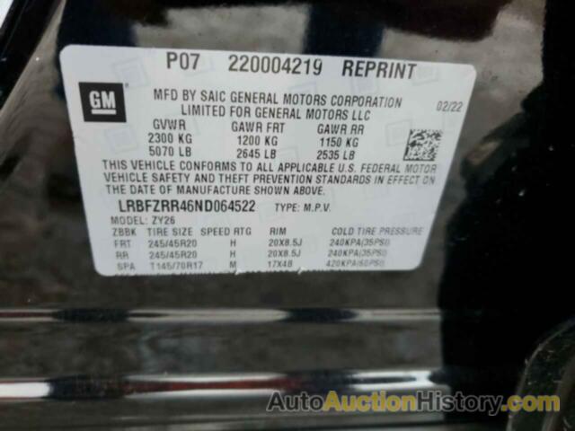 BUICK ENVISION AVENIR, LRBFZRR46ND064522