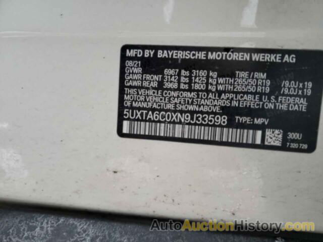 BMW X5 XDRIVE45E, 5UXTA6C0XN9J33598