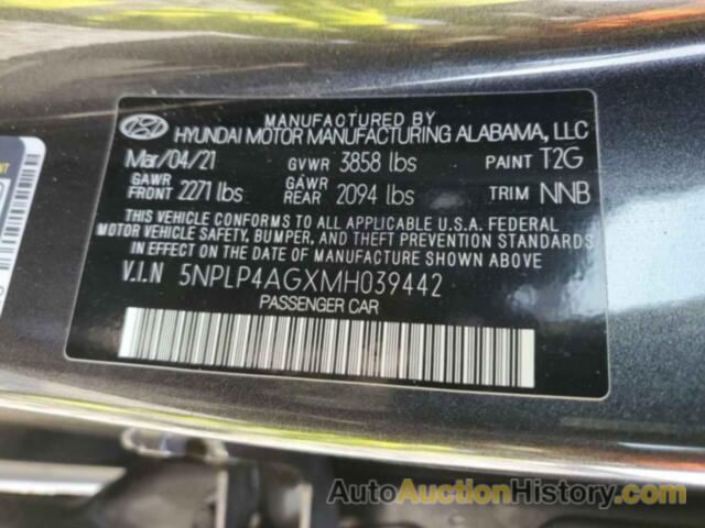 HYUNDAI ELANTRA LIMITED, 5NPLP4AGXMH039442