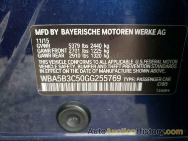 BMW 5 SERIES XI, WBA5B3C50GG255769