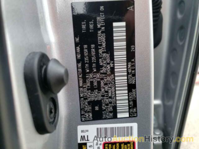 TOYOTA HIGHLANDER XLE, 5TDGZRAH8NS545784