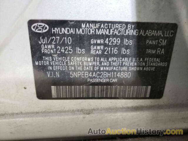 HYUNDAI SONATA GLS, 5NPEB4AC2BH114880