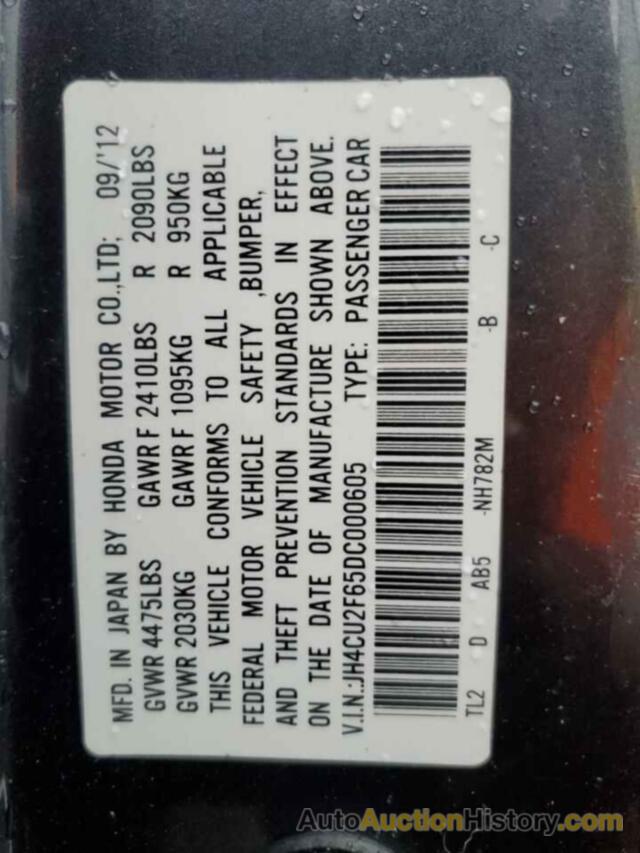 ACURA TSX TECH, JH4CU2F65DC000605