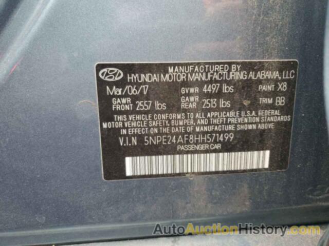 HYUNDAI SONATA SE, 5NPE24AF8HH571499