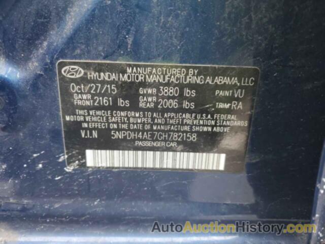 HYUNDAI ELANTRA SE, 5NPDH4AE7GH782158