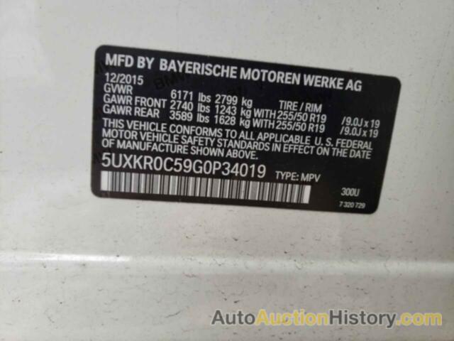 BMW X5 XDRIVE35I, 5UXKR0C59G0P34019