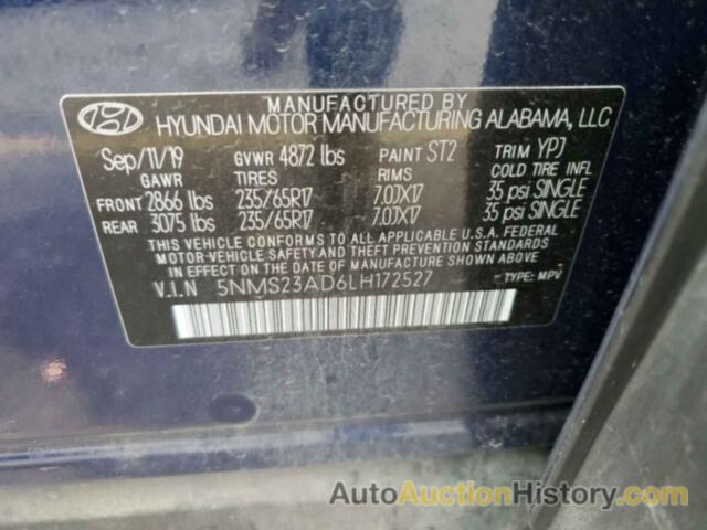 HYUNDAI SANTA FE SE, 5NMS23AD6LH172527