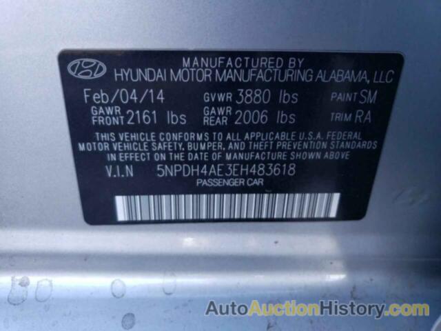 HYUNDAI ELANTRA SE, 5NPDH4AE3EH483618