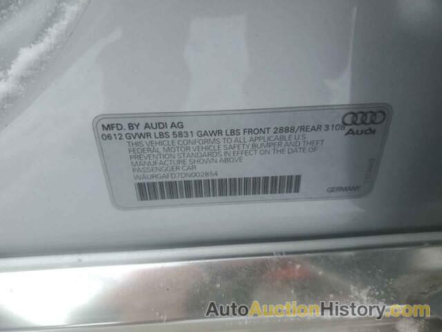 AUDI A8 L QUATTRO, WAURGAFD7DN002854