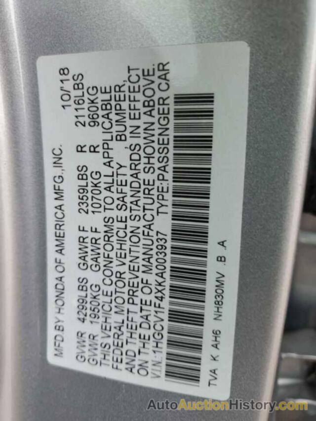 HONDA ACCORD EX, 1HGCV1F4XKA003937