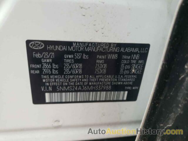 HYUNDAI SANTA FE SEL, 5NMS24AJ6MH337988