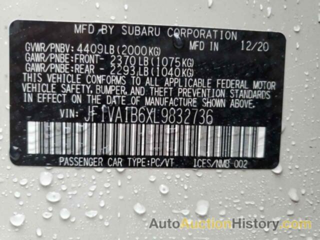 SUBARU WRX PREMIUM, JF1VA1B6XL9832736