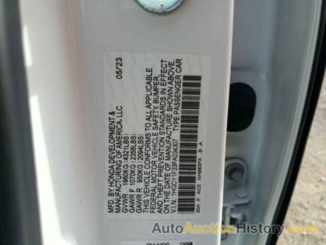 HONDA ACCORD EX, 1HGCY1F33PA034307