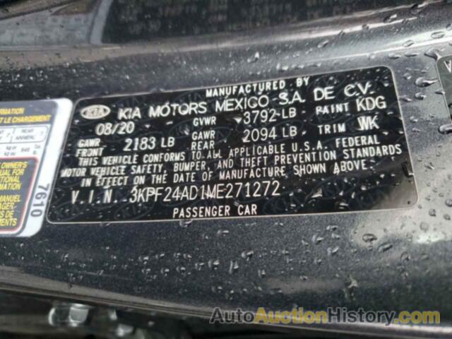 KIA FORTE FE, 3KPF24AD1ME271272