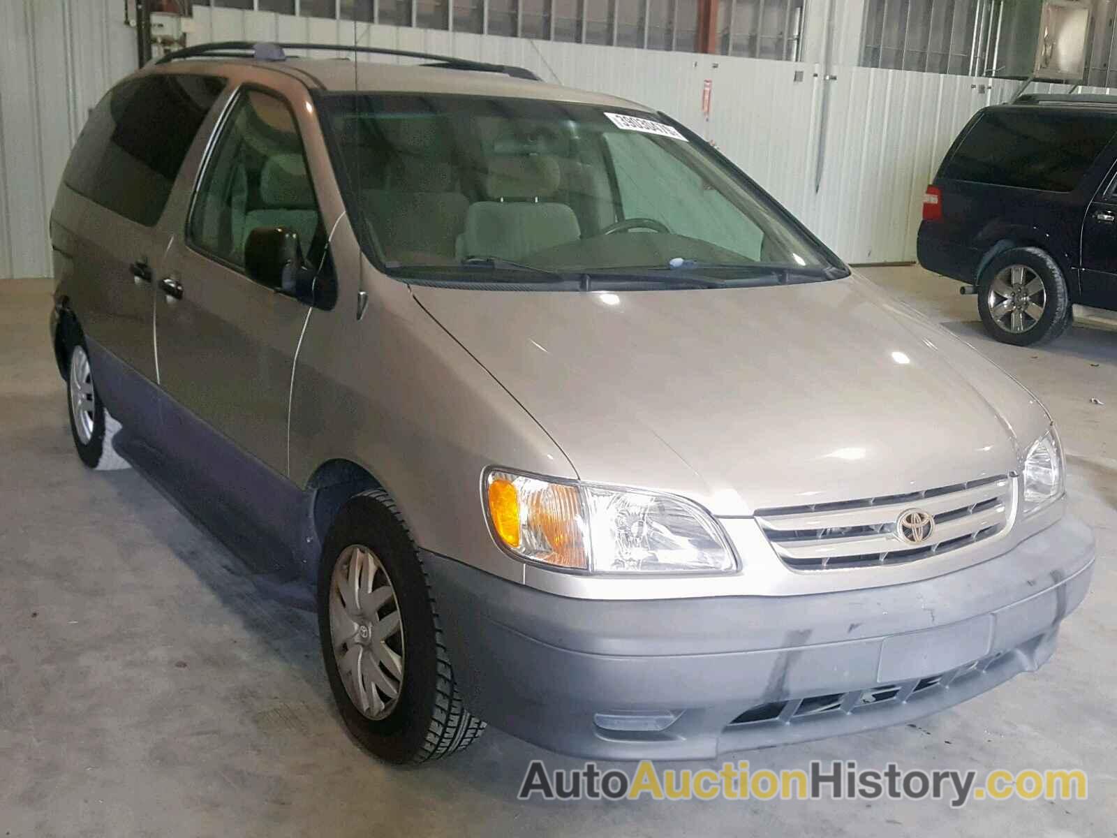 2001 TOYOTA SIENNA CE, 4T3ZF19C31U401418