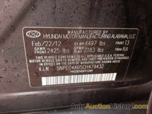 HYUNDAI SONATA SE, 5NPEC4AB5CH479432