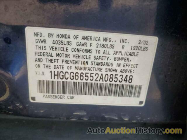 HONDA ACCORD LX, 1HGCG66552A085348