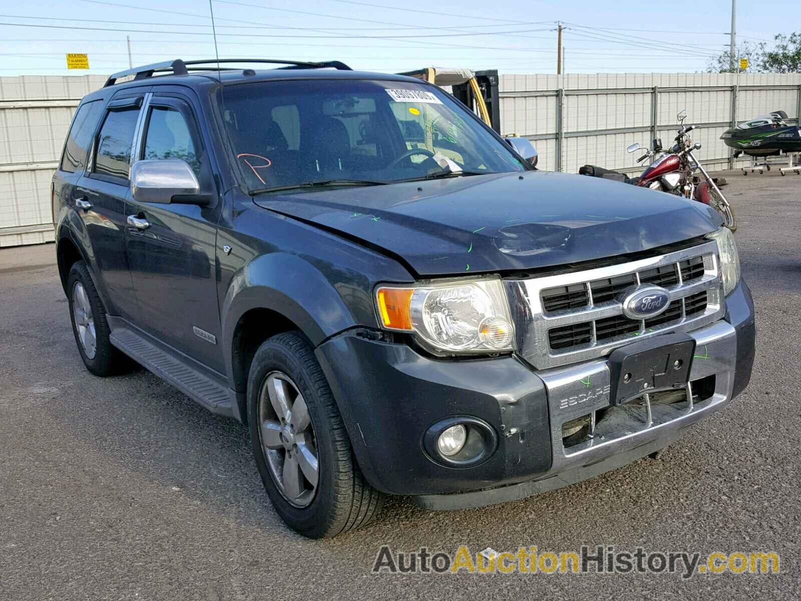 2008 FORD ESCAPE LIMITED, 1FMCU94128KC82680