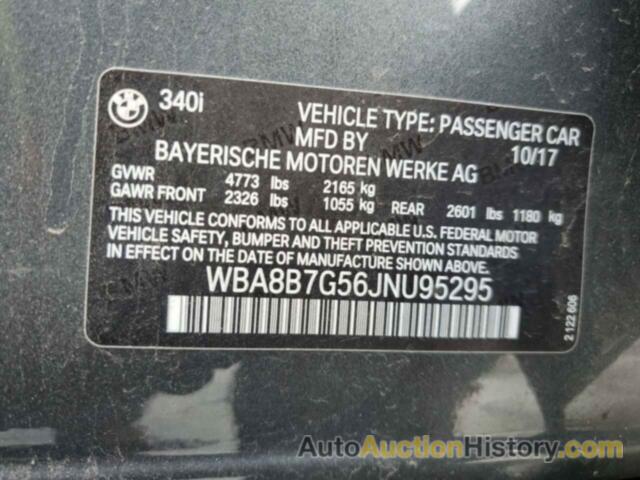 BMW 3 SERIES XI, WBA8B7G56JNU95295