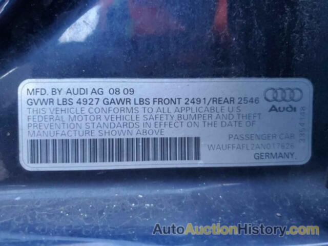 AUDI A4 PREMIUM PLUS, WAUFFAFL2AN017626