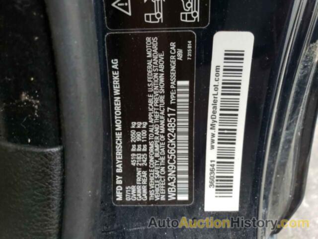 BMW 4 SERIES XI, WBA3N9C56GK248517