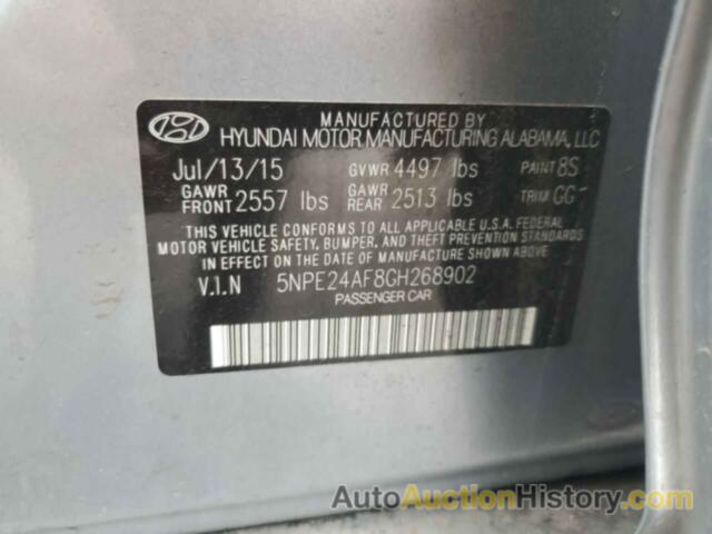 HYUNDAI SONATA SE, 5NPE24AF8GH268902