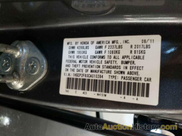 HONDA ACCORD SE, 1HGCP2F60CA010284