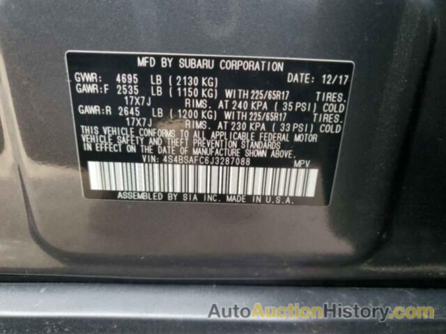 SUBARU OUTBACK 2.5I PREMIUM, 4S4BSAFC6J3287088