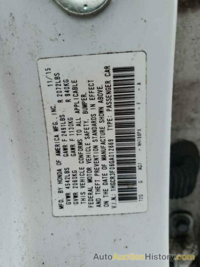 HONDA ACCORD EXL, 1HGCR3F06GA012669