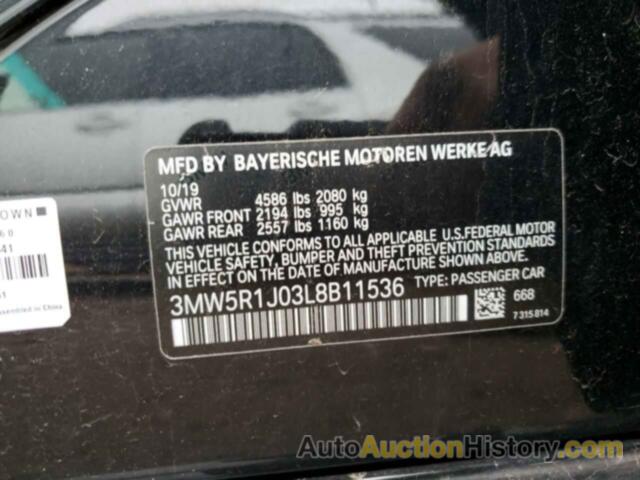 BMW 3 SERIES, 3MW5R1J03L8B11536