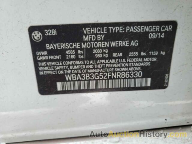 BMW 3 SERIES XI, WBA3B3G52FNR86330